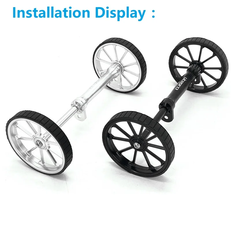 100mm Widening Easywheel For Brompton Birdy Folding Bike Rear Rack Easy Wheel Aluminum Alloy Bicycle Rear Carrier Wheel