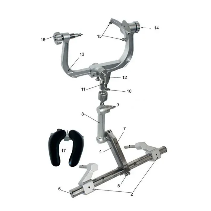 Brain Surgery Skull Clamps Aluminium Alloy Operating Attachment For Cranial Neurosurgery