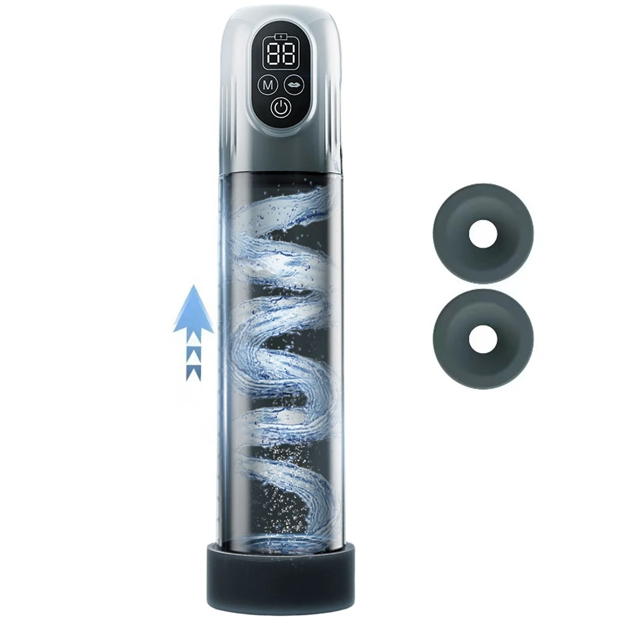 LCD مضخة القضيب الكهربائية التلقائي ذكر الاستمناء مضخة تفريغ مع 4 التدريب الضغط و 5 طرق الشفط لعبة الجنس الكبار للرجال #6