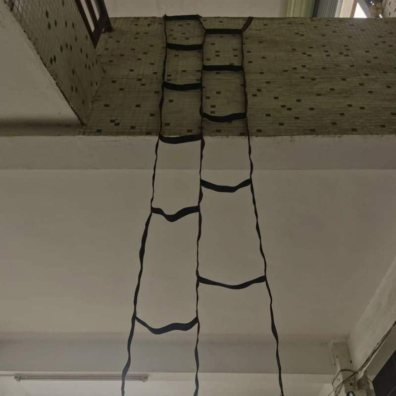 เล่นชุดบันไดเต็นท์ระงับเต็นท์เชือกบันได Webbing ริบบิ้น Escape การฝึกอบรม Fire กู้ภัยปีนเขา40JE