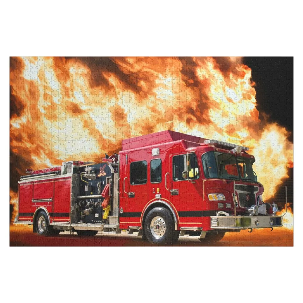 

Fire Engine Jigsaw Puzzle Custom Gifts Adult Wooden Customized Kids Gift Personalized Gifts Puzzle