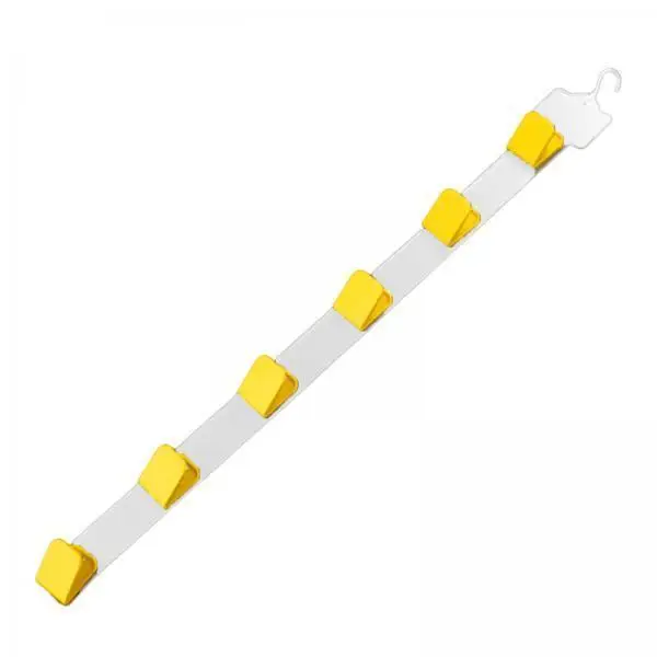 Supermarket Shelf Side Strip Clip 6 Pack Plastic Hanger for Snack Bags Small Item Display Convenience Store