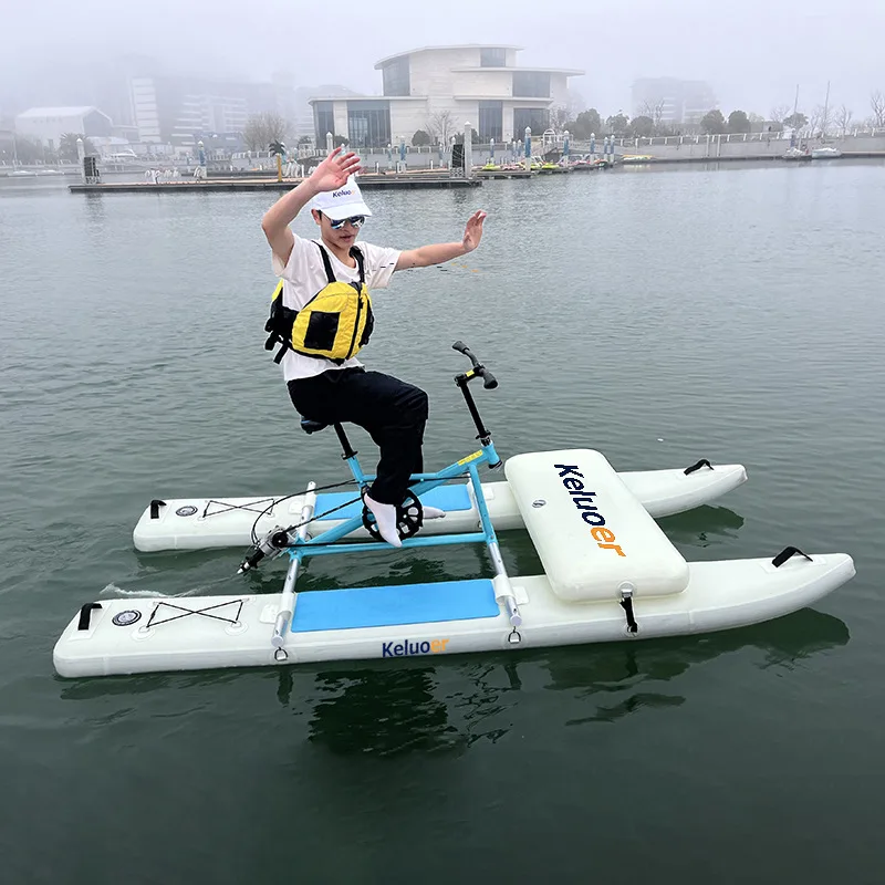 Water Single Cycling Attractions Sightseeing Floating Water Cycling Sports Fitness Bikes