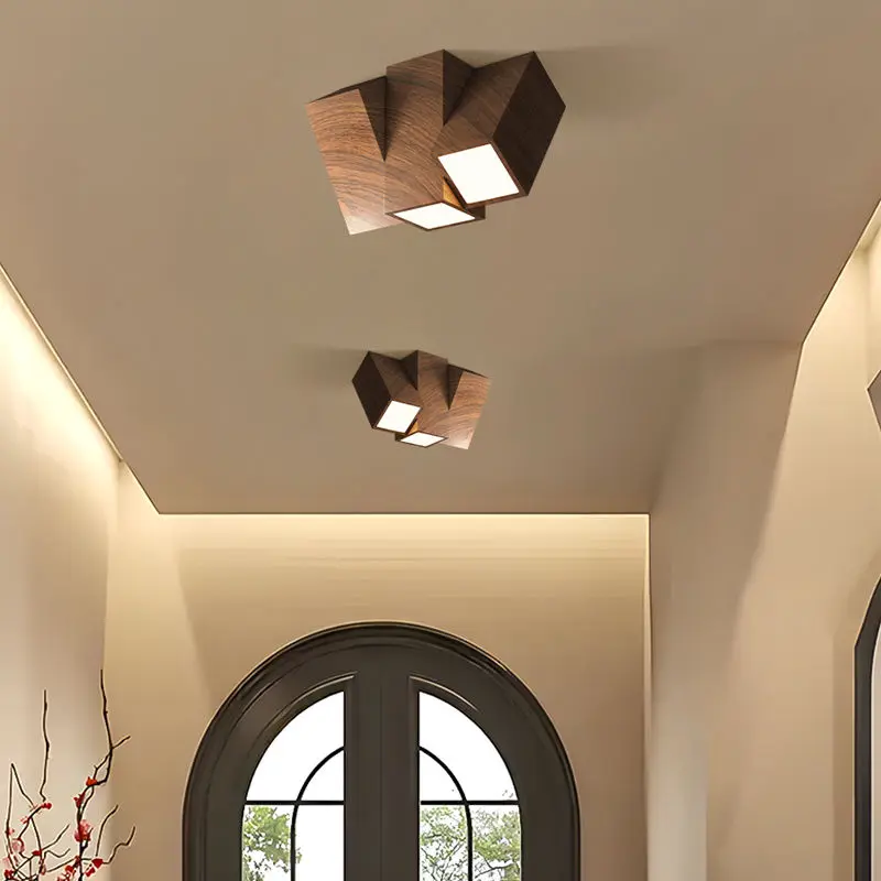 

Vintage Wabi Sabi Ceiling Light No Main Light Living Room Lamp Retro Corridor Lighting