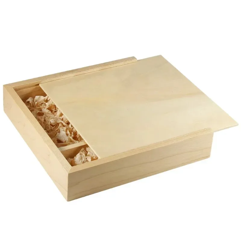 1PCS Free Engraved Wooden Unfinished Storage Box for Necklace Jewelry Baby Custom Personalized Printing Wood Boxes Wedding Gift