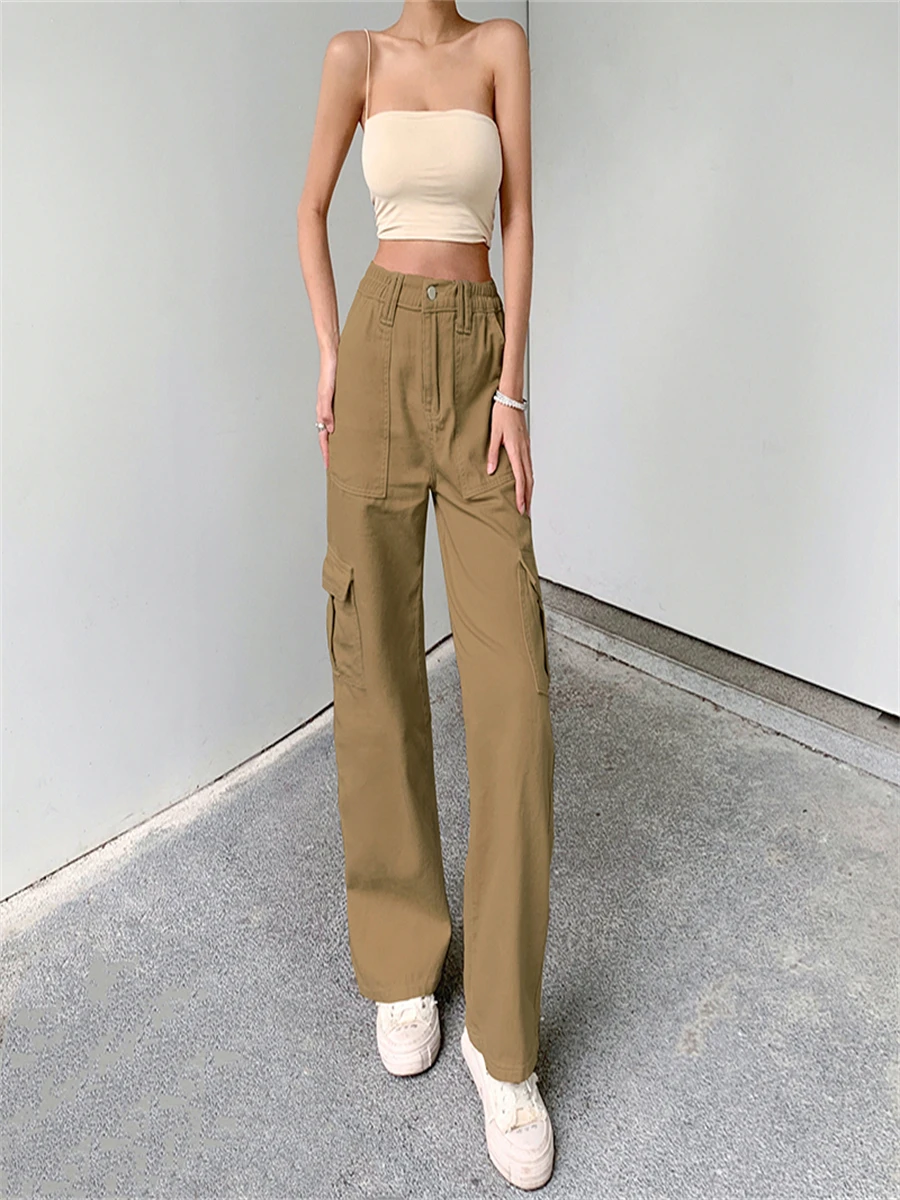 Women Vintage Denim Pants High Waist Wide Leg Baggy Jeans Boyfriend Straight Trousers Korean Harajuku Joggers Sweatpants