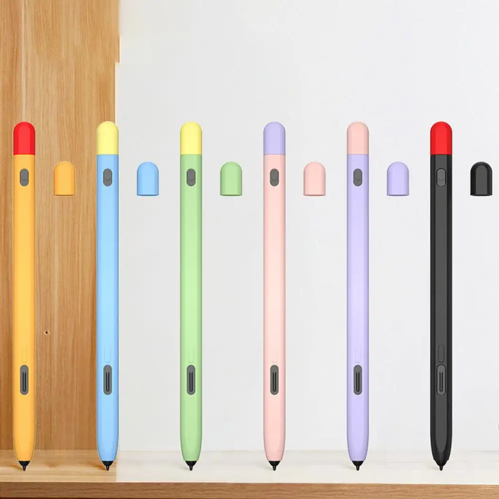 ใหม่ล่าสุดซิลิโคนกรณีความคมชัดสี Anti-Scratch ปากกาป้องกันฝาครอบสำหรับ Galaxy Tab S-Pen Pro Stylus