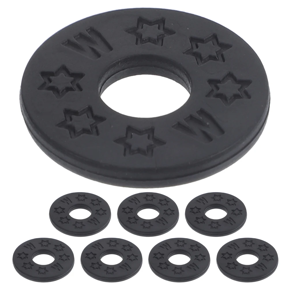

8pcs Locks Silicone Gasket Washers For Electric Bass Acoustic Parts Accessories Button Buckle Protectors Light Compact Durable