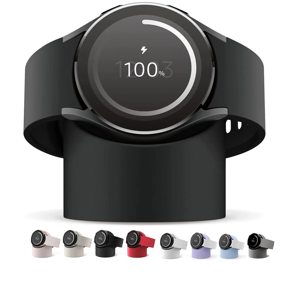 Silicone Charger Cradle Dock Wireless Charger Stand Dock Bracket for Samsung Galaxy Watch 5 5 pro 4 4 Classic 3 Charging Base