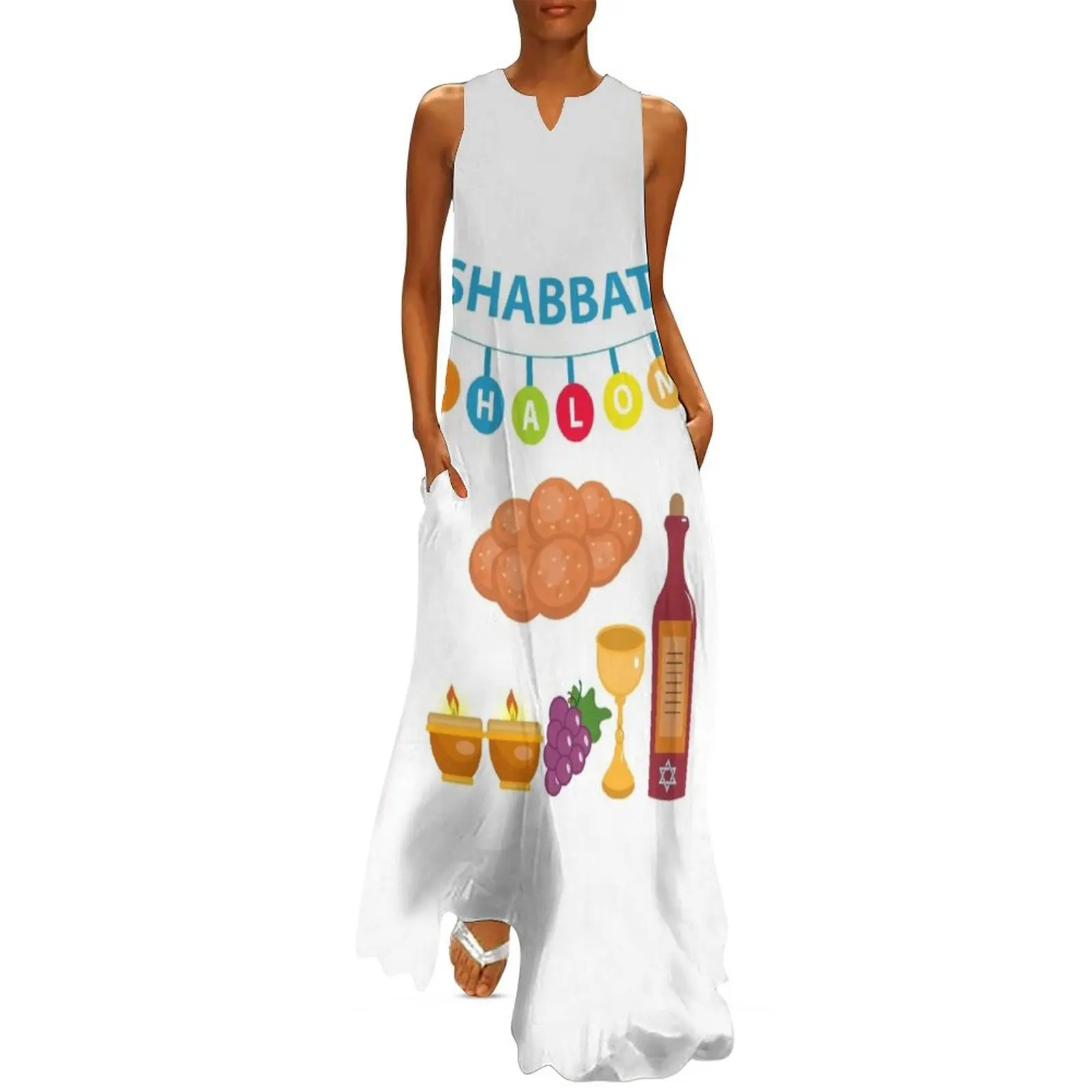 Hebrew Israelite Clothing True Hebrew Shabbat Shalom TShirt Long Dress women dresses summer dresses for women 2025