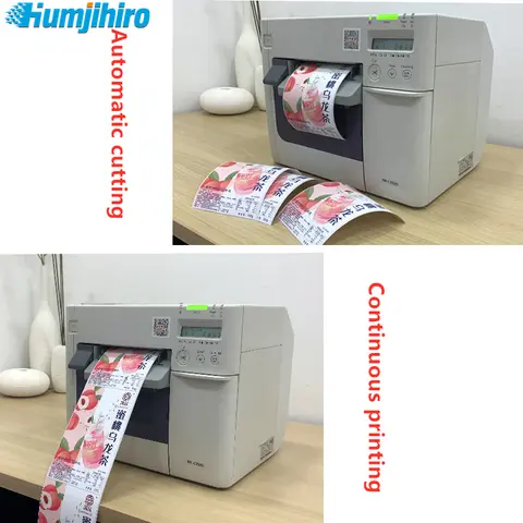Automatic Cutting Full Color Label Printer For Epson TM-C3520 Color Self-adhesive Label Printer Barcode Sticker Label Machine