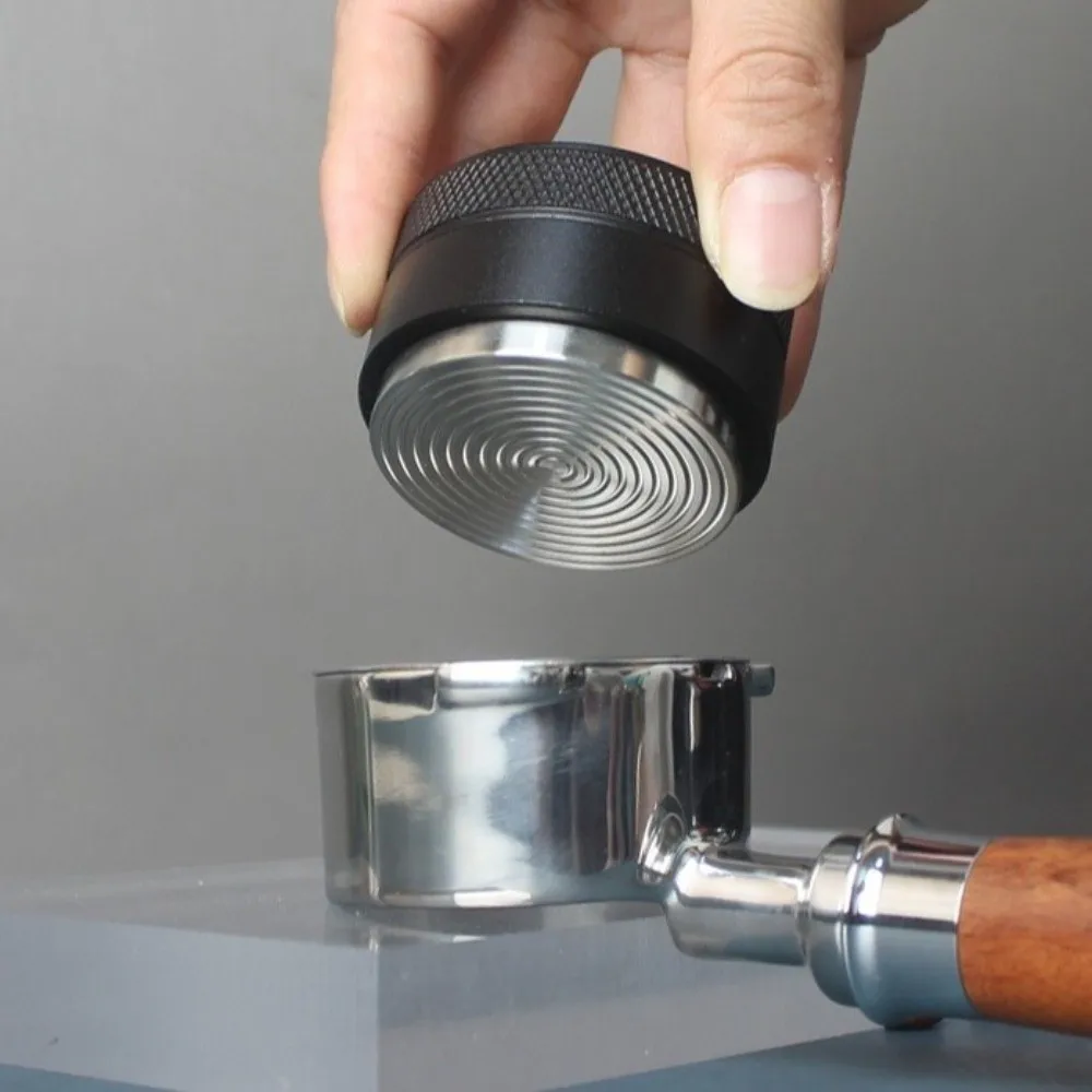 51/53/58MM Coffee Distributor Threaded Bottom Precision Adjustable Leveler Slotted Espresso Tamper Coffee Preparation