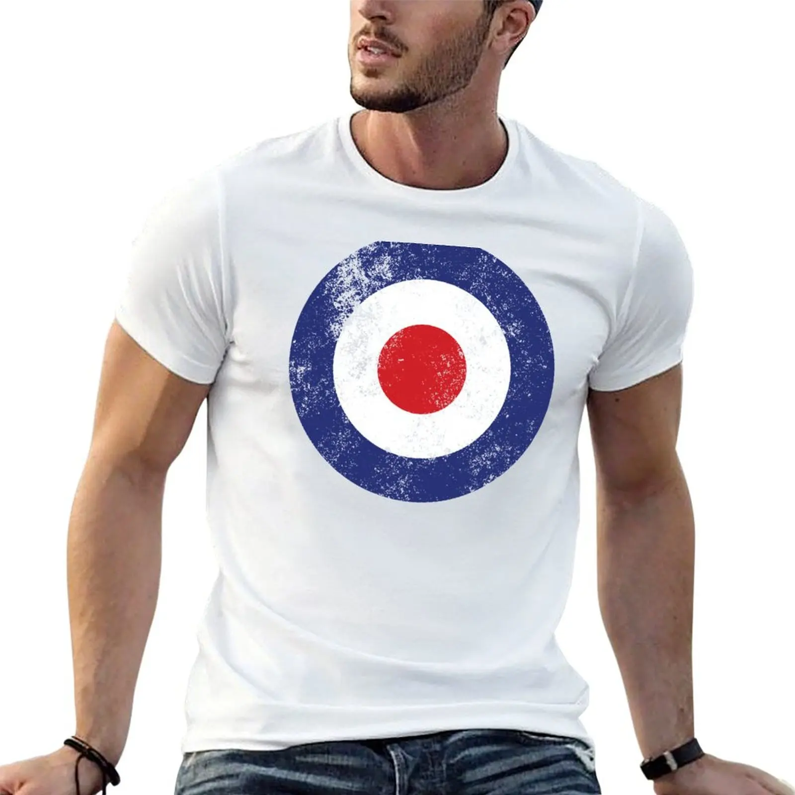 RAF Type D Roundel - Mod Target Logo T-Shirt Odor Resistant Short Sleeve Top