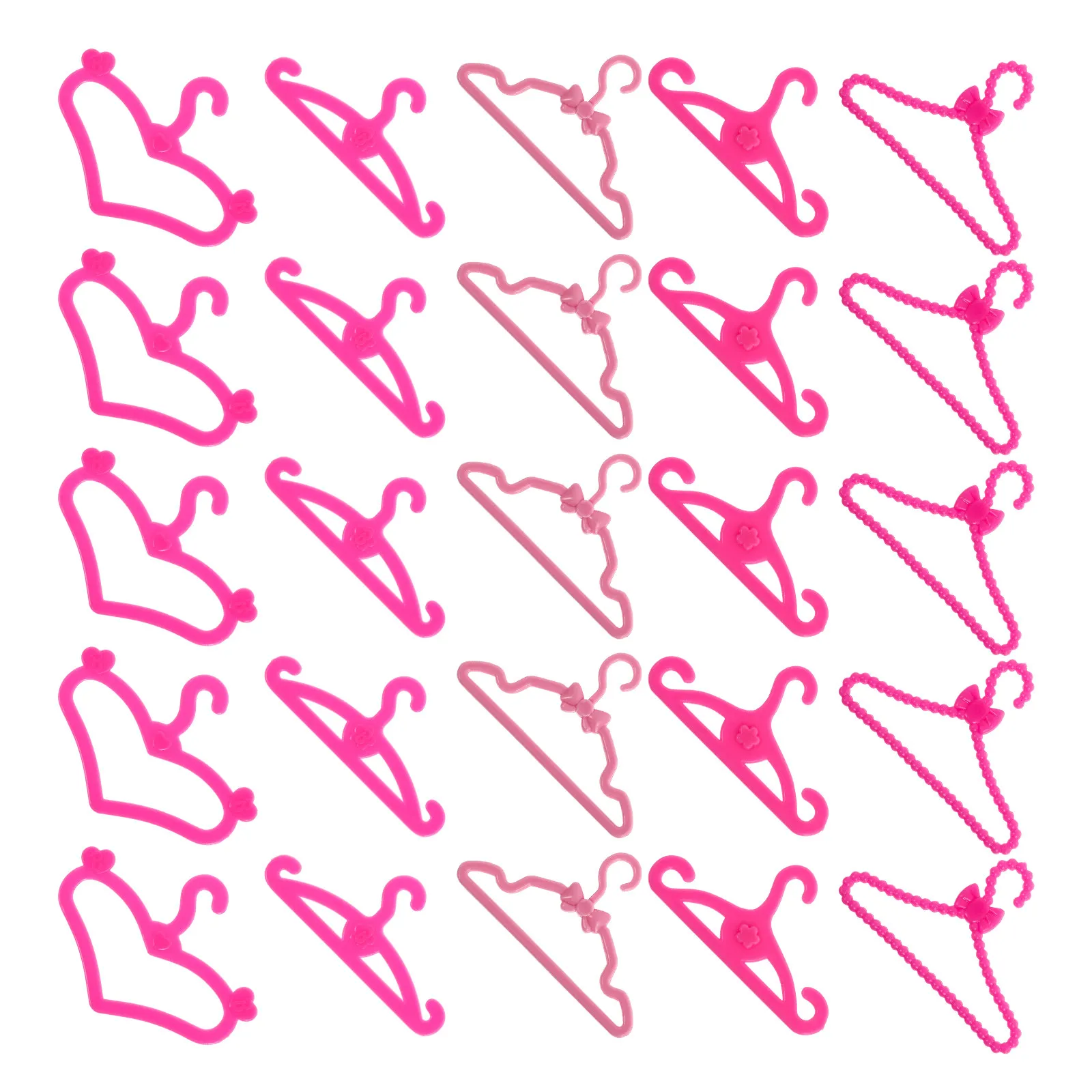 

60 шт. мини-вешалок для одежды, пластиковые маленькие вешалки для кукольного домика, органайзер для платьев, вешалка для одежды