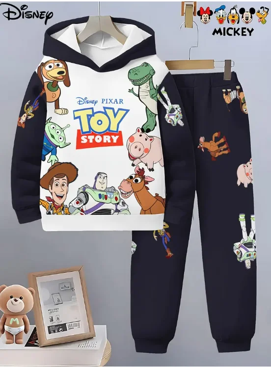 

Women's Autumn and Winter Casual Hoodie Set Harajuku Y2k Disney Cars Hooded Sweatshirt Women's Retro Fashion Sweatshirt Set