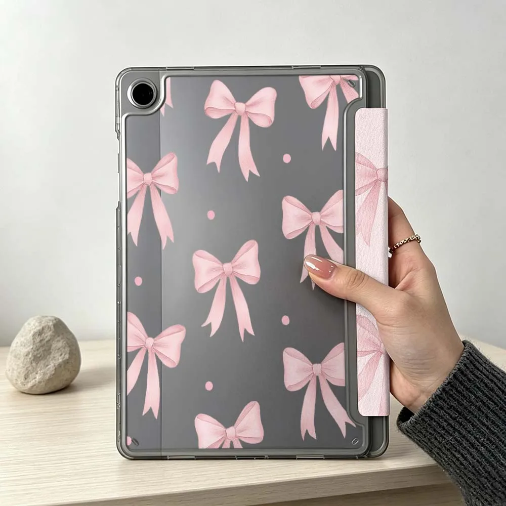 Artistic Design Bow Soft For Samsung Galaxy Tab S10 S9 S8 S7 S6 A11 A10 A9 FE Plus Lite Foldable 3Y Tablet Case