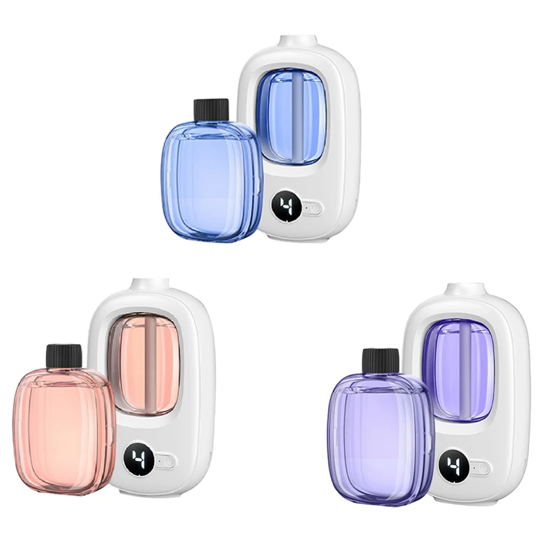 

LCD Aromatherapy Machine Air Freshener Automatic Sprayer Essential Oil Perfume Diffuser Dormitory Dormitory Deodorizer Reusable