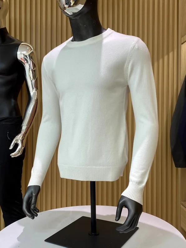 

Soft Cozy round Ne Knitted Sweater ex Pure Color Autumn Winter Warm Faionable Pullover Long Sve Urban Sle Polyes...