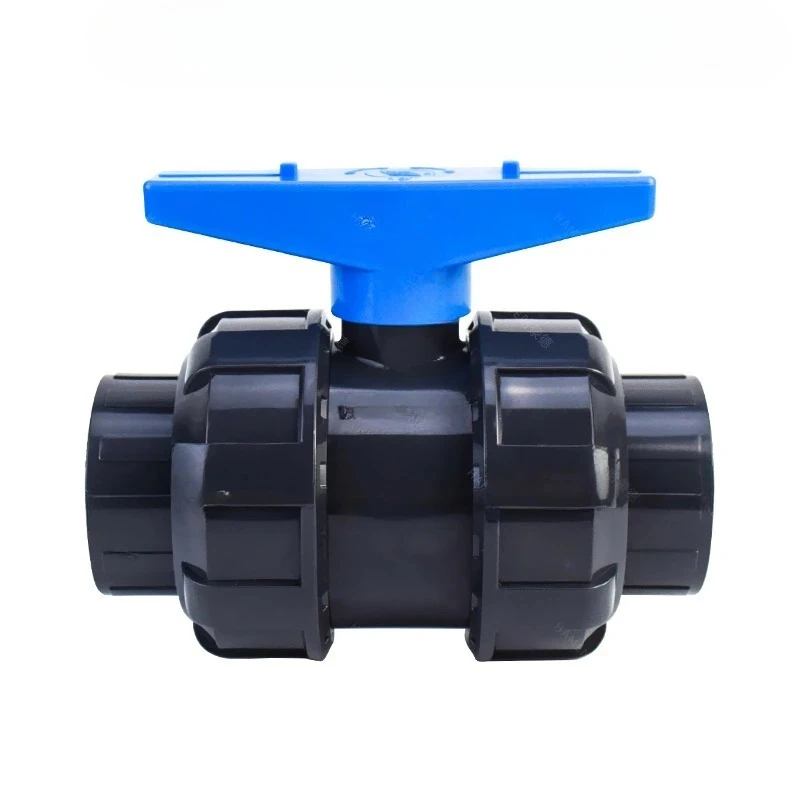 Chemical double active ball valve, plastic switch valve, shut-off , adhesive pressure resistant kitchen anti backflow valve