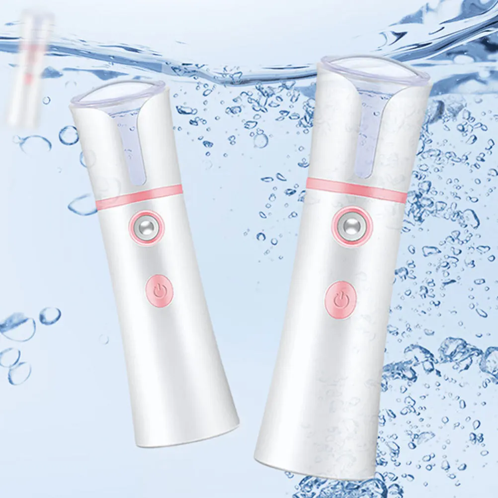

1Pcs Handheld Facial Steamer Portable USB Charging Cold Spray Nano Spray Large Tank Face Humidifier Moisturizing Facial Care