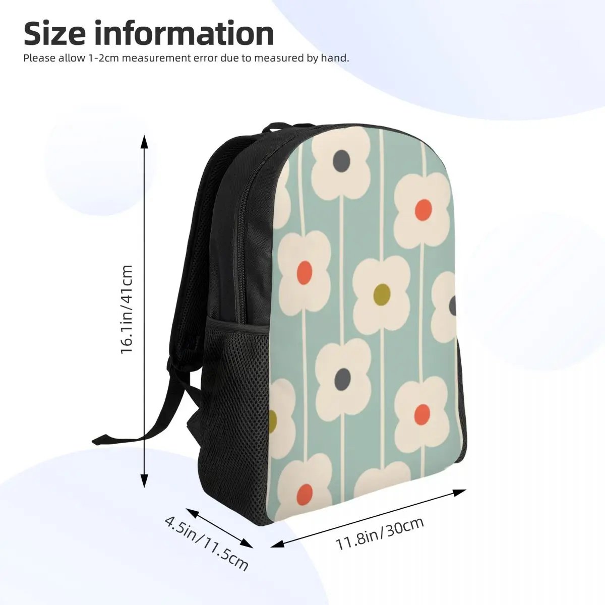 Mochilas Orla Kiely personalizadas multi-tronco, mochila básica para faculdade escolar, bolsas modernas escandinavas do meio século para mulheres e homens