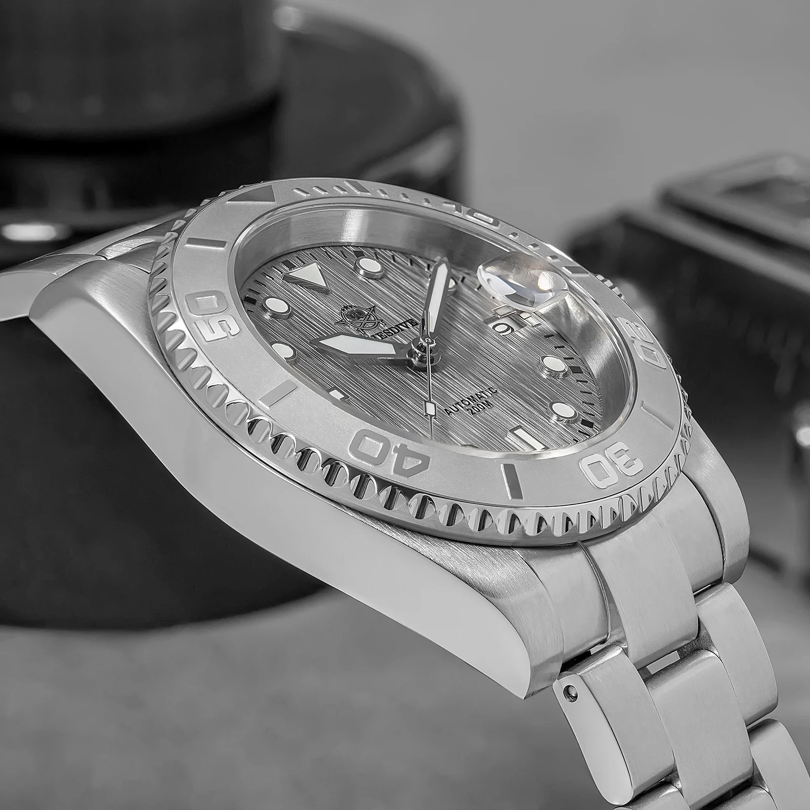 ADDIESDIVE 41mm Automatic Diver Watch NH35A Sapphire Glass Stainless Steel Mechanical Watches Luminous Waterproof Reloj Hombre