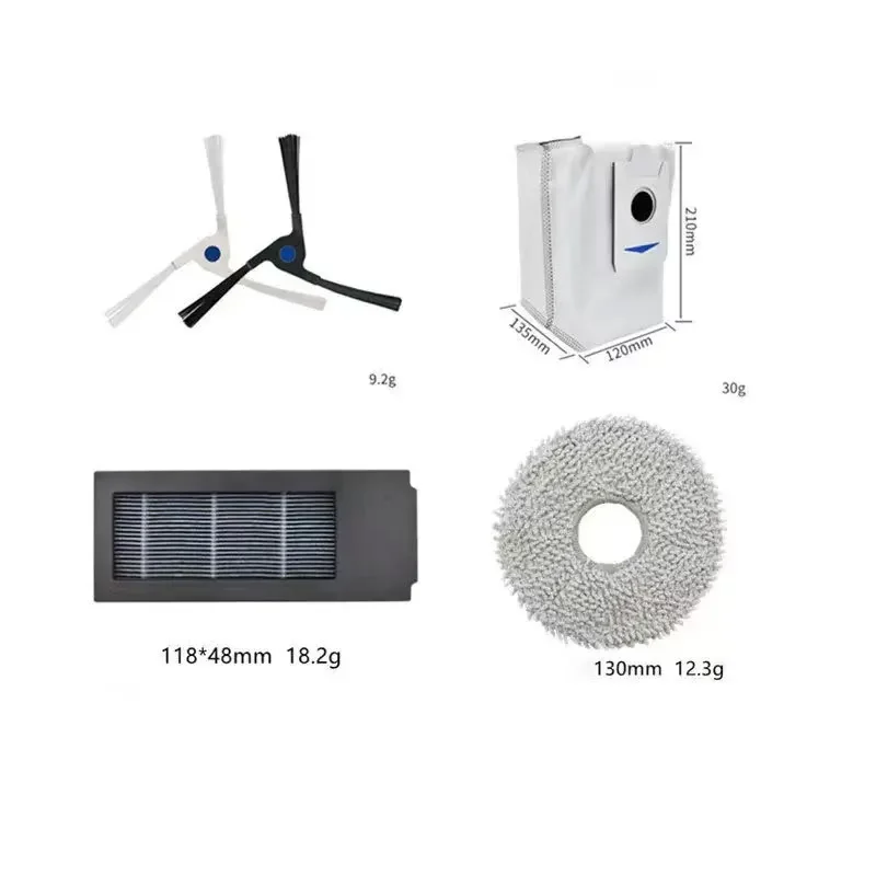 Ecovacs Deebot X2 Omni/ X2 Pro Robot Vacuum Cleaner accessories Dust bag Hepa Filter Main Brush Mop holder Dustbin Parts