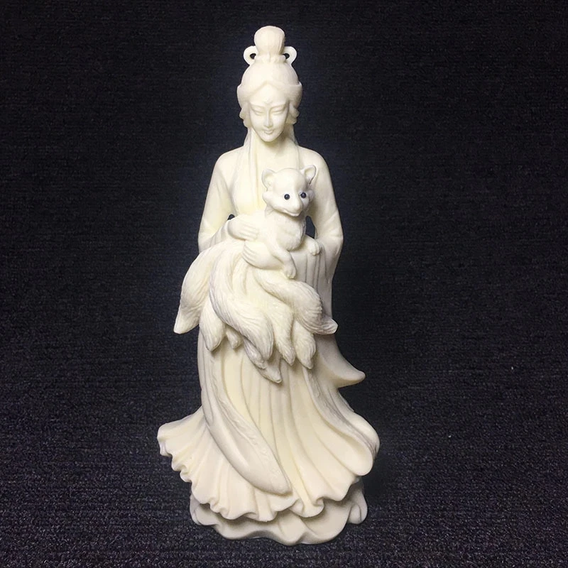 

Декоративная статуя с девятью хвостами, статуя ручной работы, скульптуры милых красивых персонажей, украшение для дома, гостиной, спальни, подарки