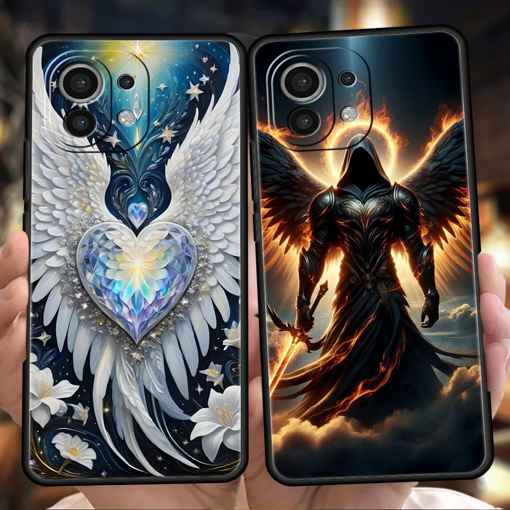 Clmj Beautiful Angel Phone Case Cover for Xiaomi Mi 15 14 13 12 11 Ultra 14T 13T 12T 11T 10T Pro Lite 5G Shockproof Silicone Bag