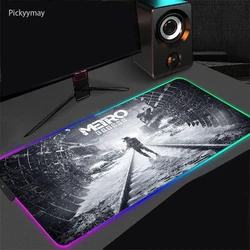 Metro 2033 RGB Gaming Mouse Pad Mousepad Keyboard Table Carpet Rubber Large Mouse Mat Deskmat LED Backlit Pc Gamer Accessories