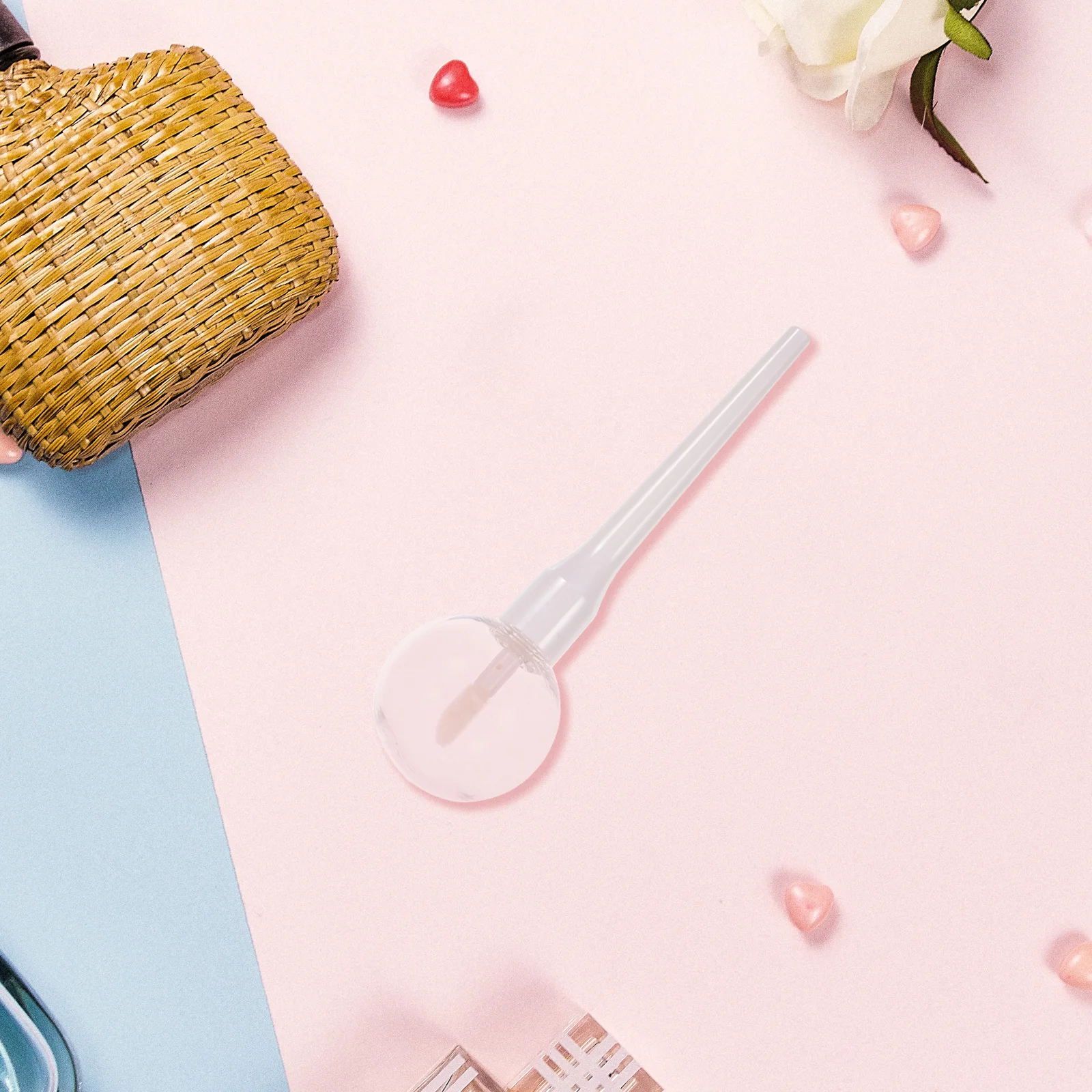 6 قطعة أنبوب المصاصة شفافة إعادة الملء حاويات بلسم فارغة المحمولة البلاستيك زجاجة ملمع الشفاه أنابيب ملمع الشفاه الصغيرة النساء #6