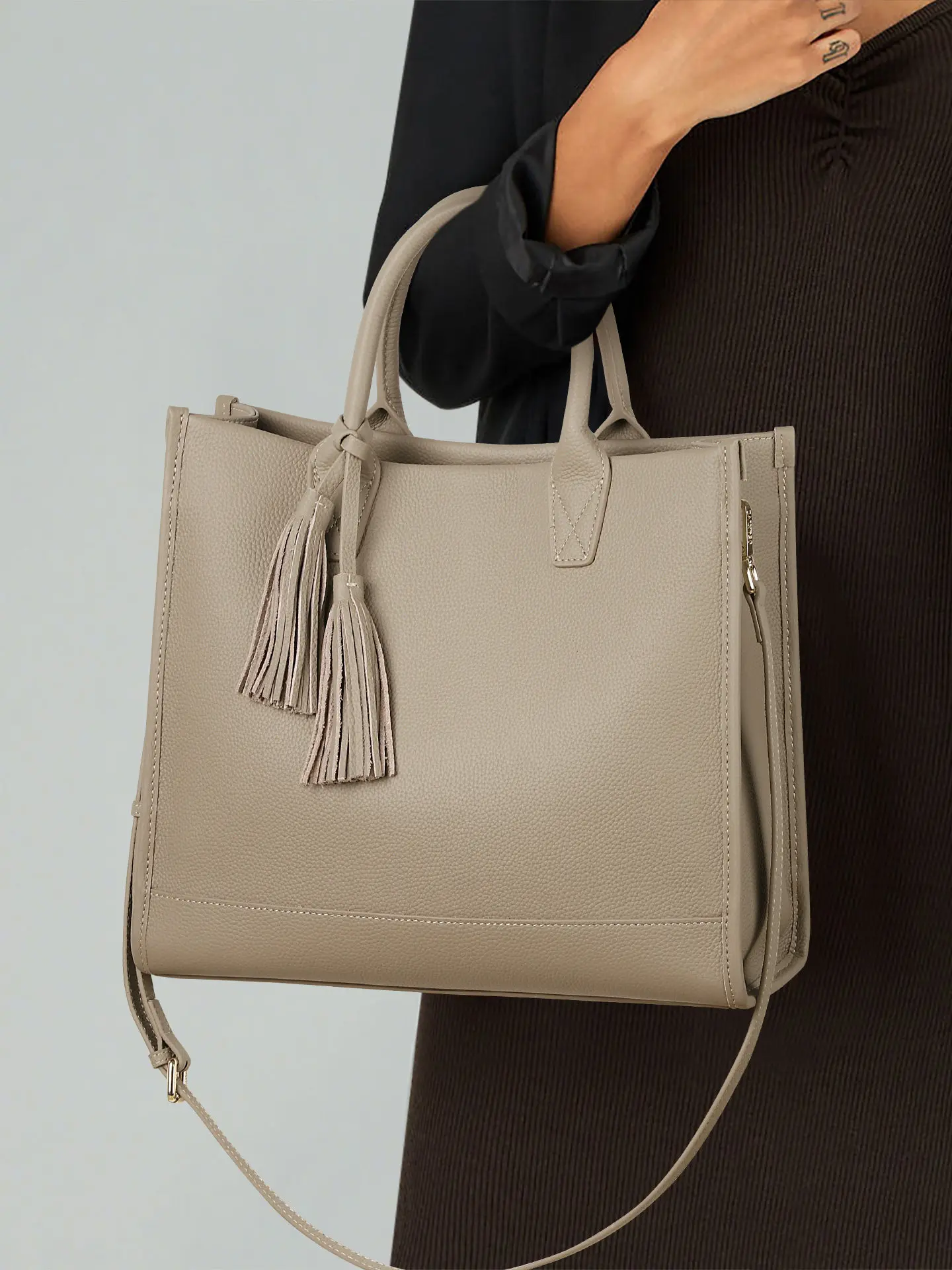 Handbag for Women Leather Tote New Large Capacity High Sense Work Commuter Computer Big Bag Crossbody