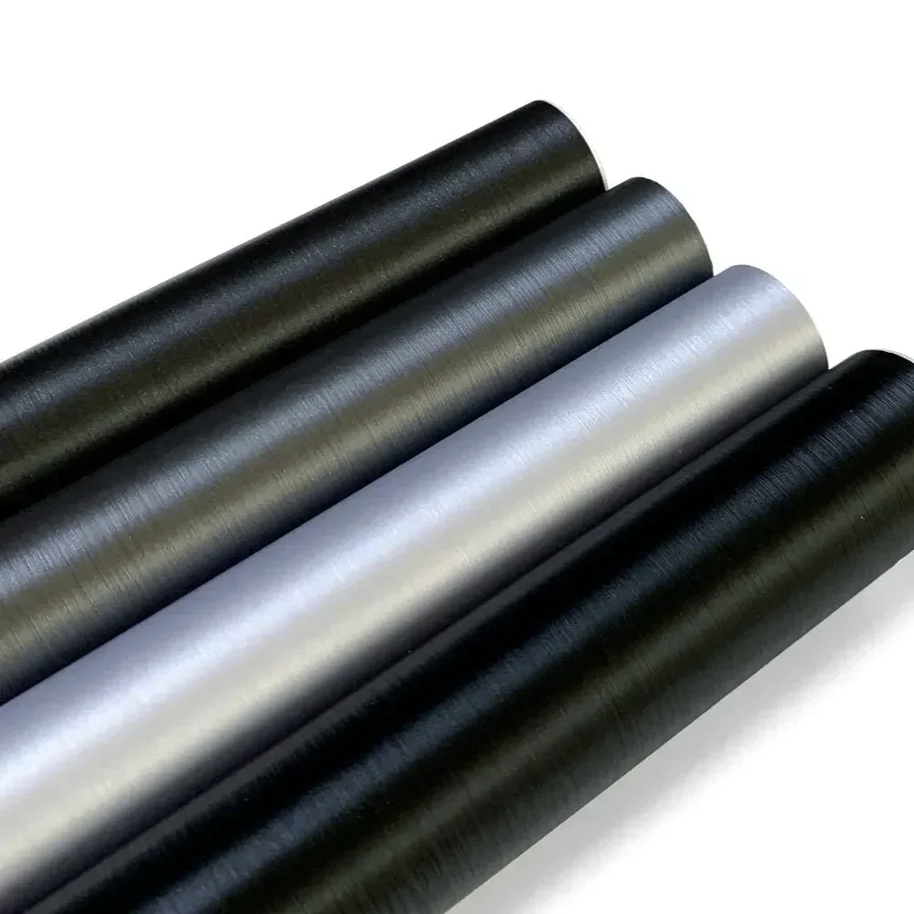 Matt Brushed Aluminum Vinyl Wrap Film Car Sill Protective Strip Anti-Scratch PVC Tape Waterproof Scratch Guard for Car Accessori