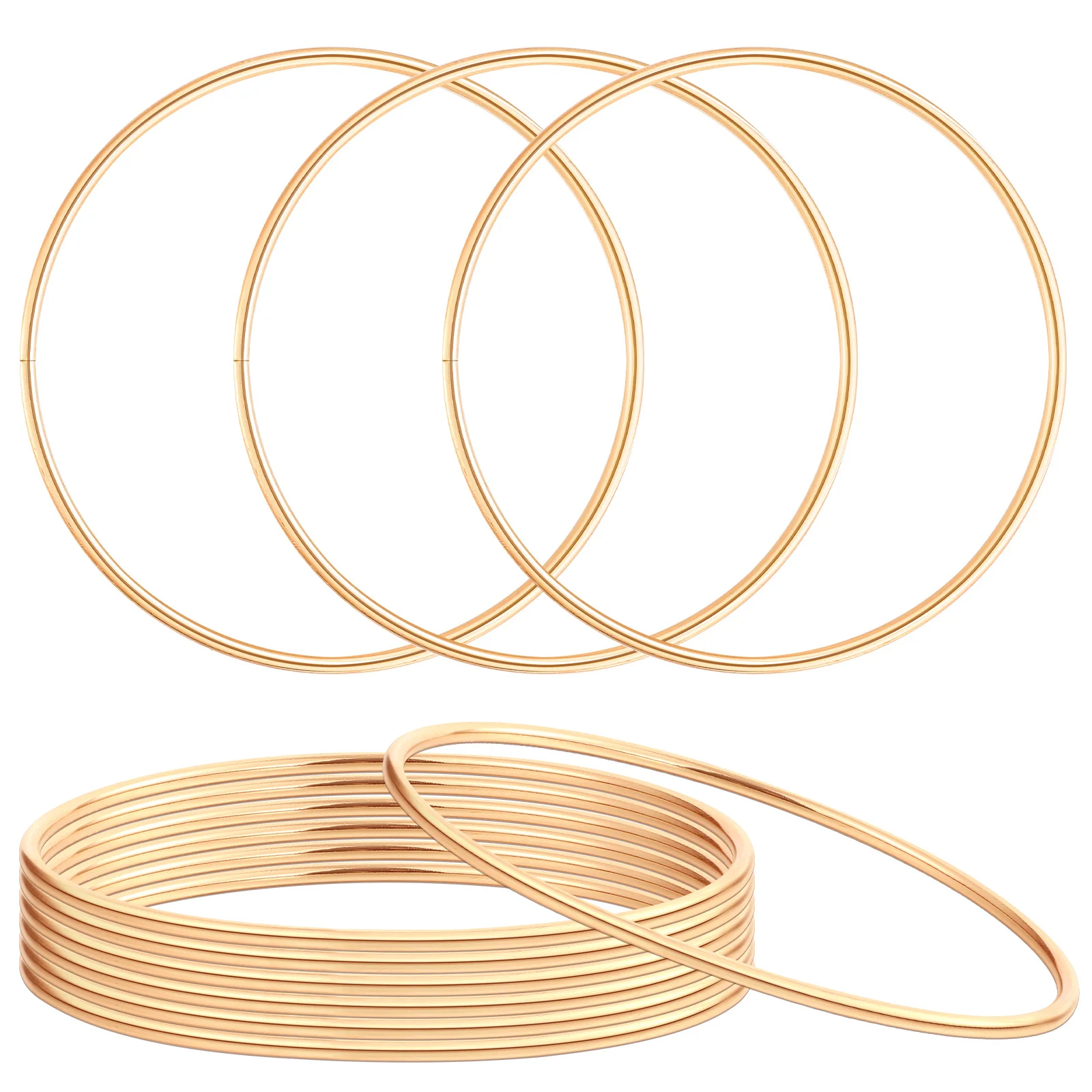 

10pcs Dreamcatcher Diy Wreath Hoops For Wall Hanging Decor Plant Hangers Craft Projects Dreamcatcher Hoops Metal Wreath Rings