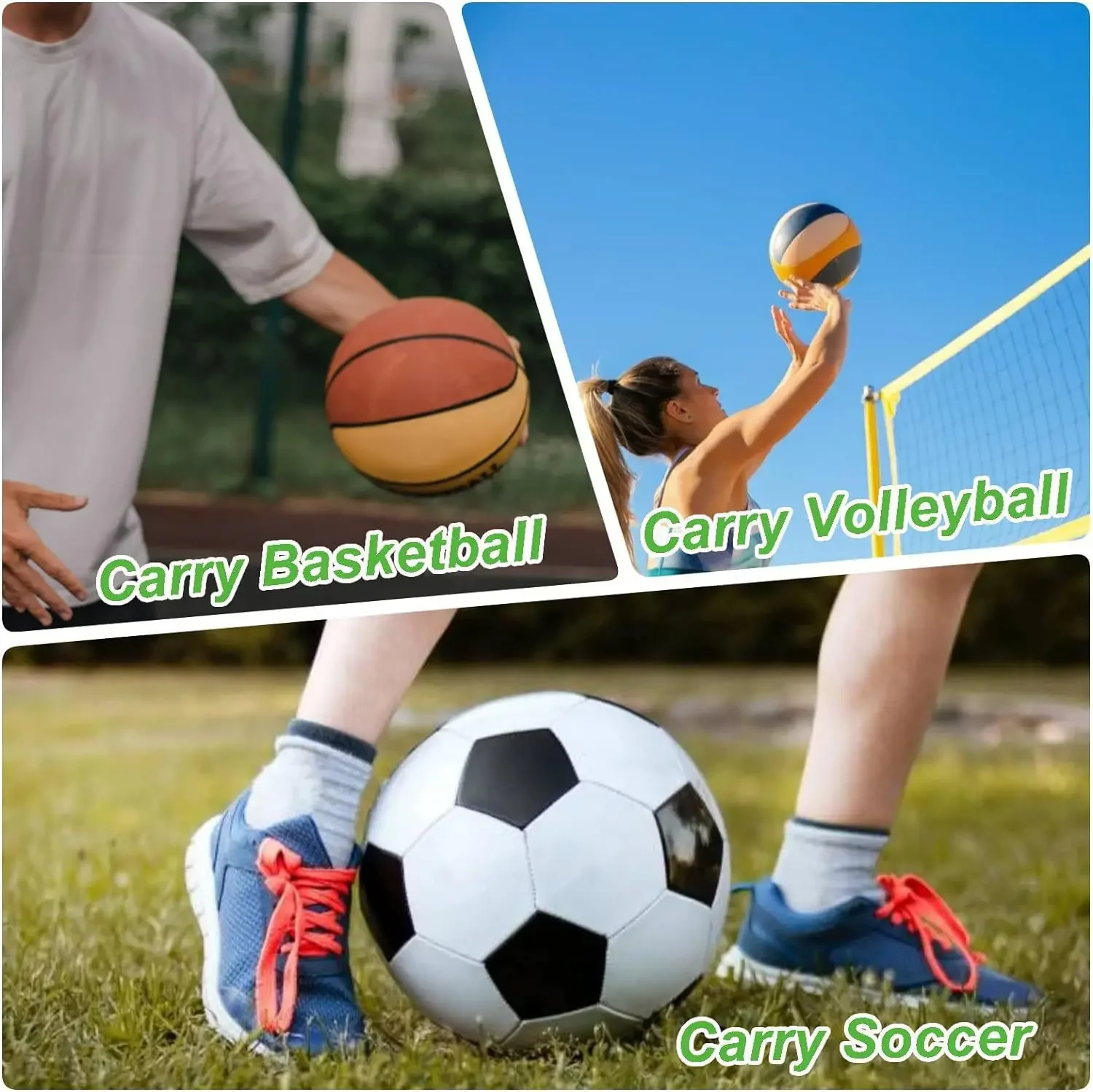 Сумки для хранения футбольного волейбольного мяча для спорта на открытом воздухе, путешествий, тренажерного зала, йоги, портативный баскетбольный рюкзак на шнурке, сетчатая сумка