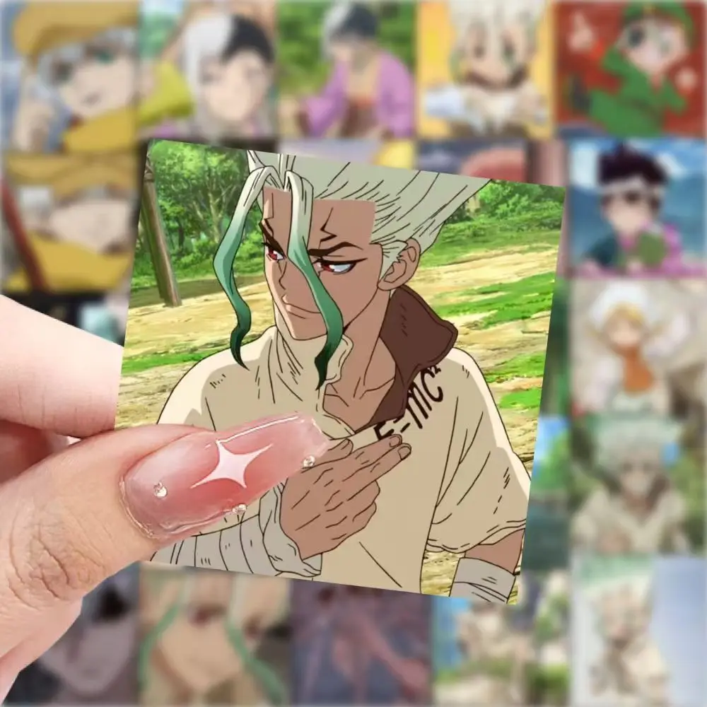 50pcs Anime Manga Dr. Stone Senku Ishiga Cartoon Graffiti Stickers Phone Guitar Laptop Notebook Suitcase Waterproof Sticker Kids