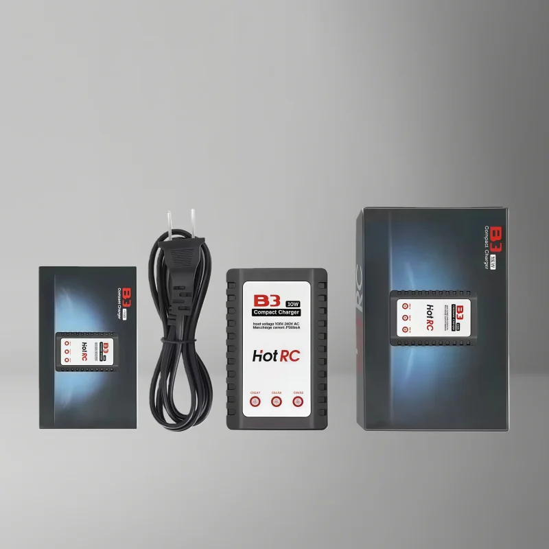 HOTRC B3 شاحن 10 واط بطارية ليثيوم 7.4 فولت 11.1 فولت شاحن متوازن 2S 3S