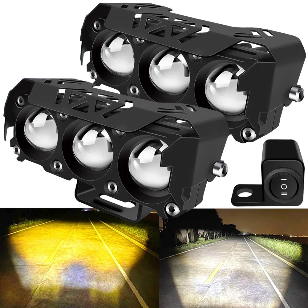 Motorcycle PODS LED Work Lamp Light Bar Spotlight Car Driving Fog Light For Jeep Tractor Truck SUV ATV Offroad 4X4 12V 24V 60W