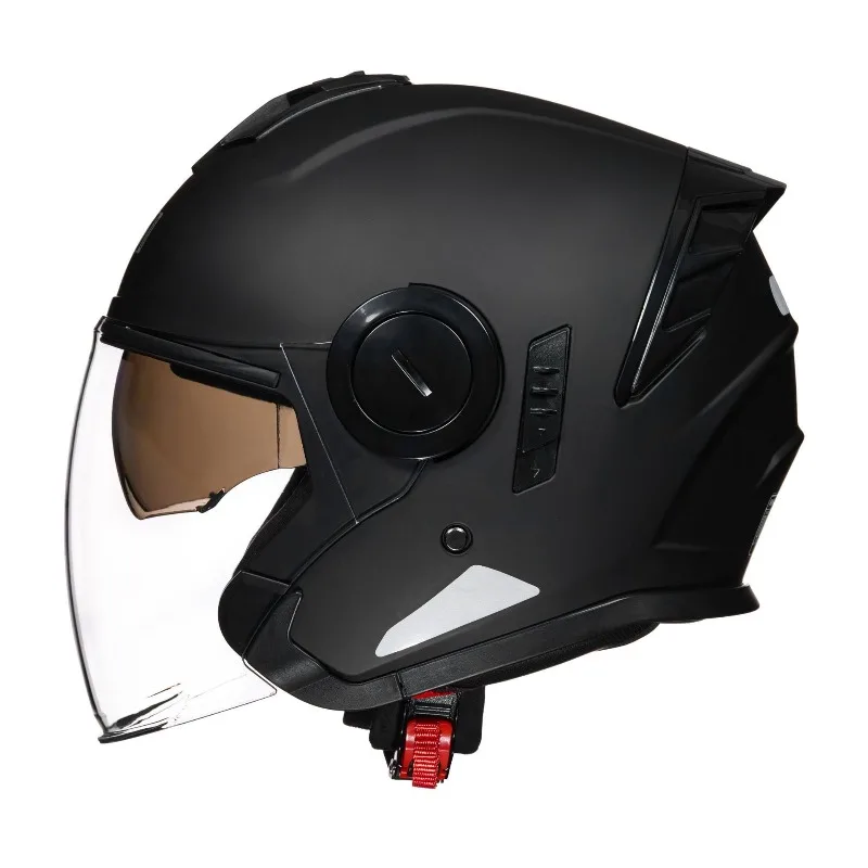 RNG Bluetooth 3/4 Open Face Half Motorcycle Helmet with Headset Scooter E-Bike Delivery Helmets Men Women view 5