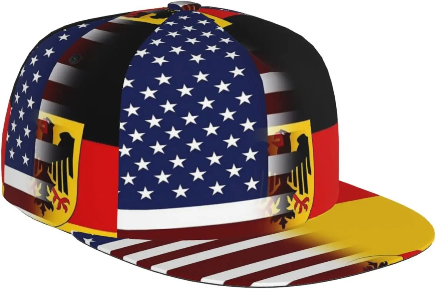 

Germany Flag Baseball Cap Men Women Germany Hat Adjustable German Flag Printed Snapback Flat Bill Baseball Hat 02