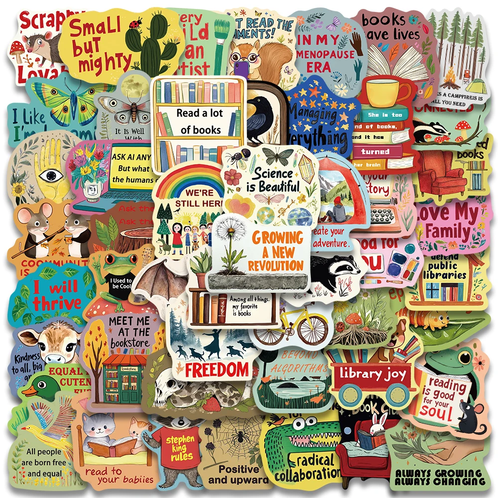 50 قطعة ملصق تحفيزي كرتوني لطيف أنيمي الحياة إقتباس ديكور كوب الكمبيوتر المحمول الهاتف ملصق مائي Kawaii عطلة ملصقات الطاقة الإيجابية #1