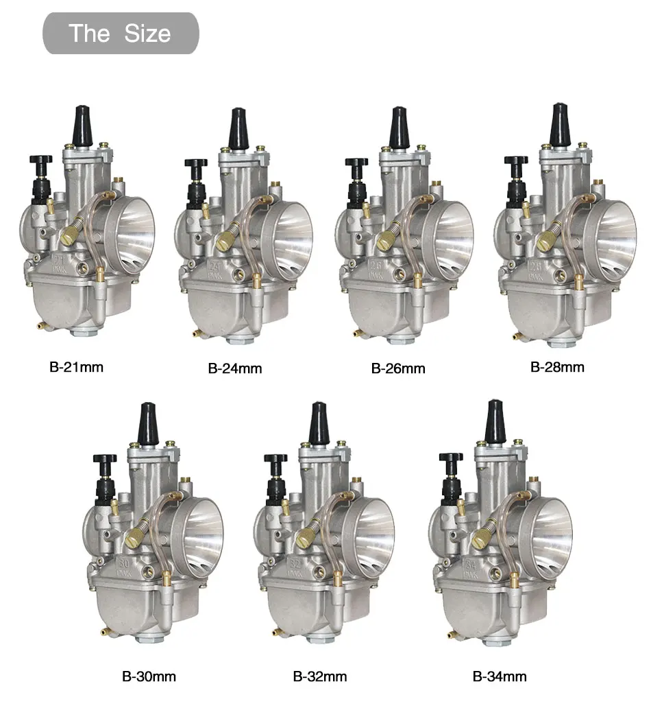 Suitable for racing car modification CNC high-speed PWK 24 26 28 30 32 34mm motorcycle durable with power ATV injector
