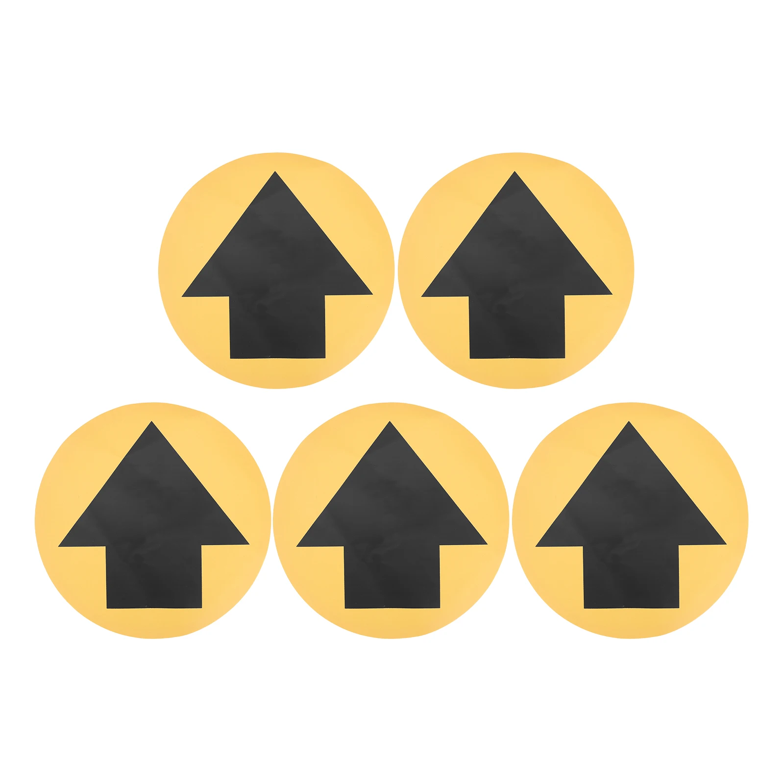 5 hojas de pegatinas direccionales para suelo de flecha, señales de advertencia de seguridad, pegatinas autoadhesivas para señal de salida, resistentes al desgaste para escuelas
