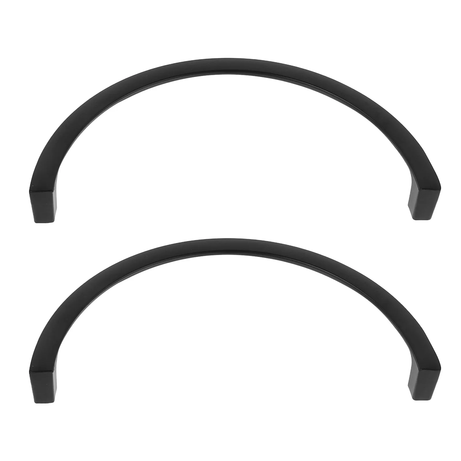 1Set Sleek Semi-Circular Aluminum Alloy Cabinet Pulls Drawer Handles Modern Minimalist Design Ergonomic Grip Kitchen Bathroom