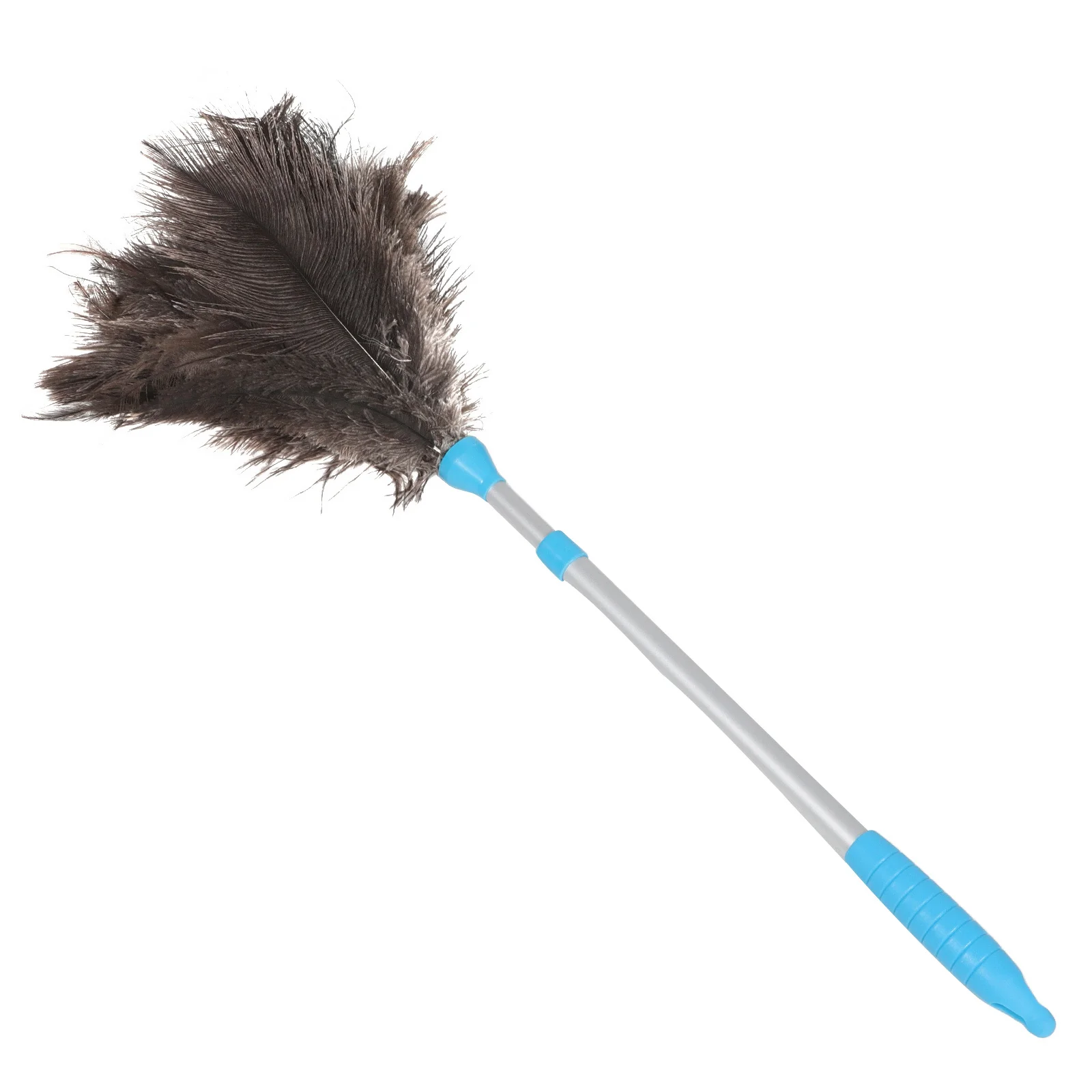 

Extendable Ostrich Plumage Duster with Telescoping Handle for Ceiling Fans High Ceilings Blinds Furniture Washable Reusable