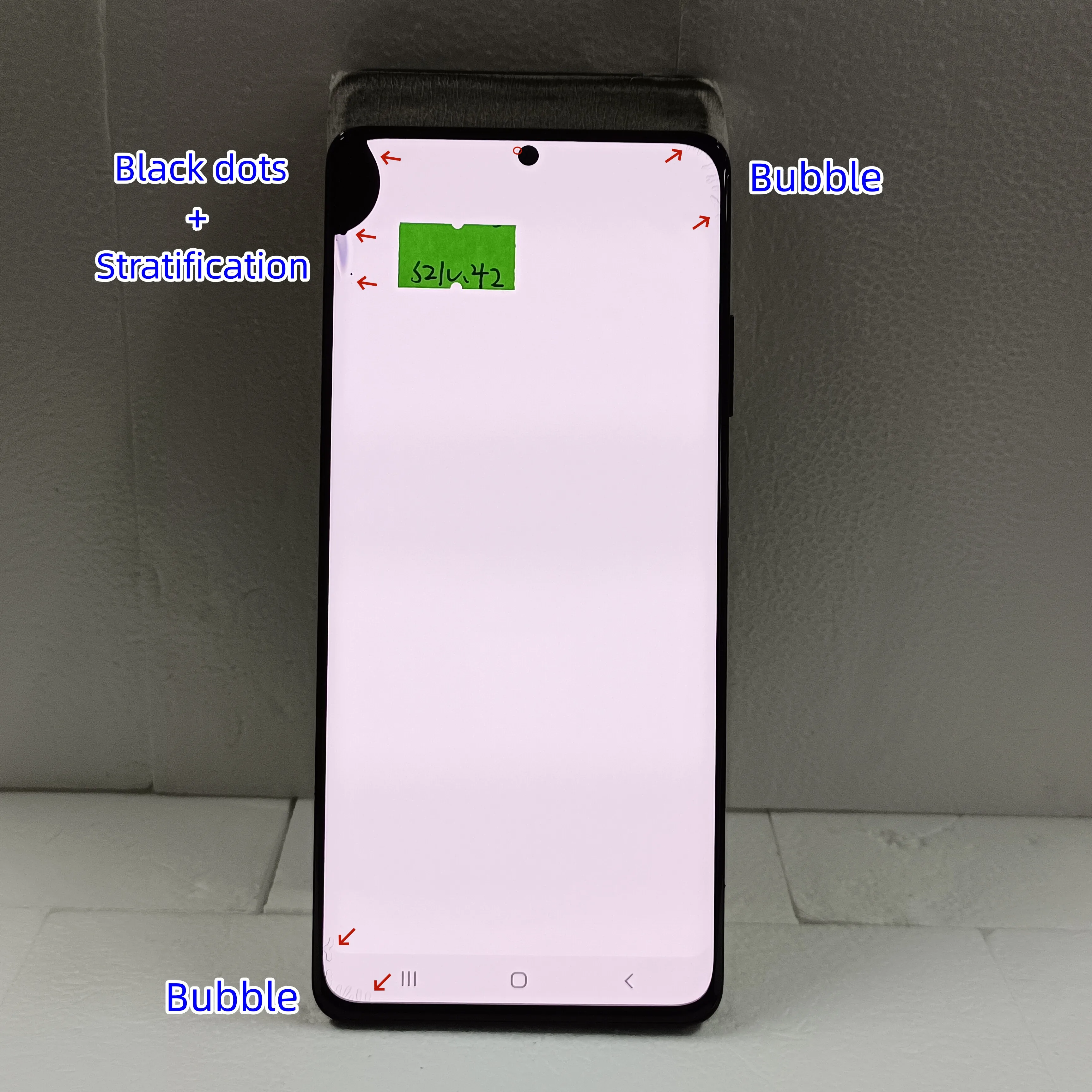 With Defect Amoled For Samsung Galaxy S21 Ultra 5g G998 G998u G998b Lcd Display Touch Screen Digitizer Assembly 100% Testing