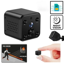 Mini Camera 4G SIM Card 4MP Built in 2100mAh Battery IP Video Record IR Night Vision Surveillance Security CCTV Micro Camcorder