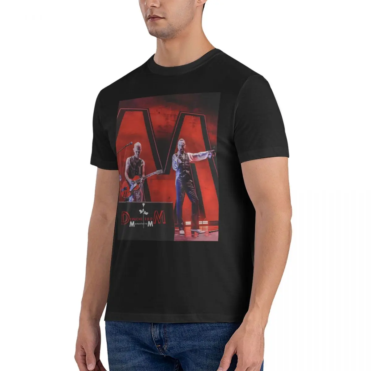 Collection Live Tour Memento Mori Memories 2024 World Tour T Shirt for Men Cotton Novelty T-Shirt O Neck Depeche Modee Tee Shirt