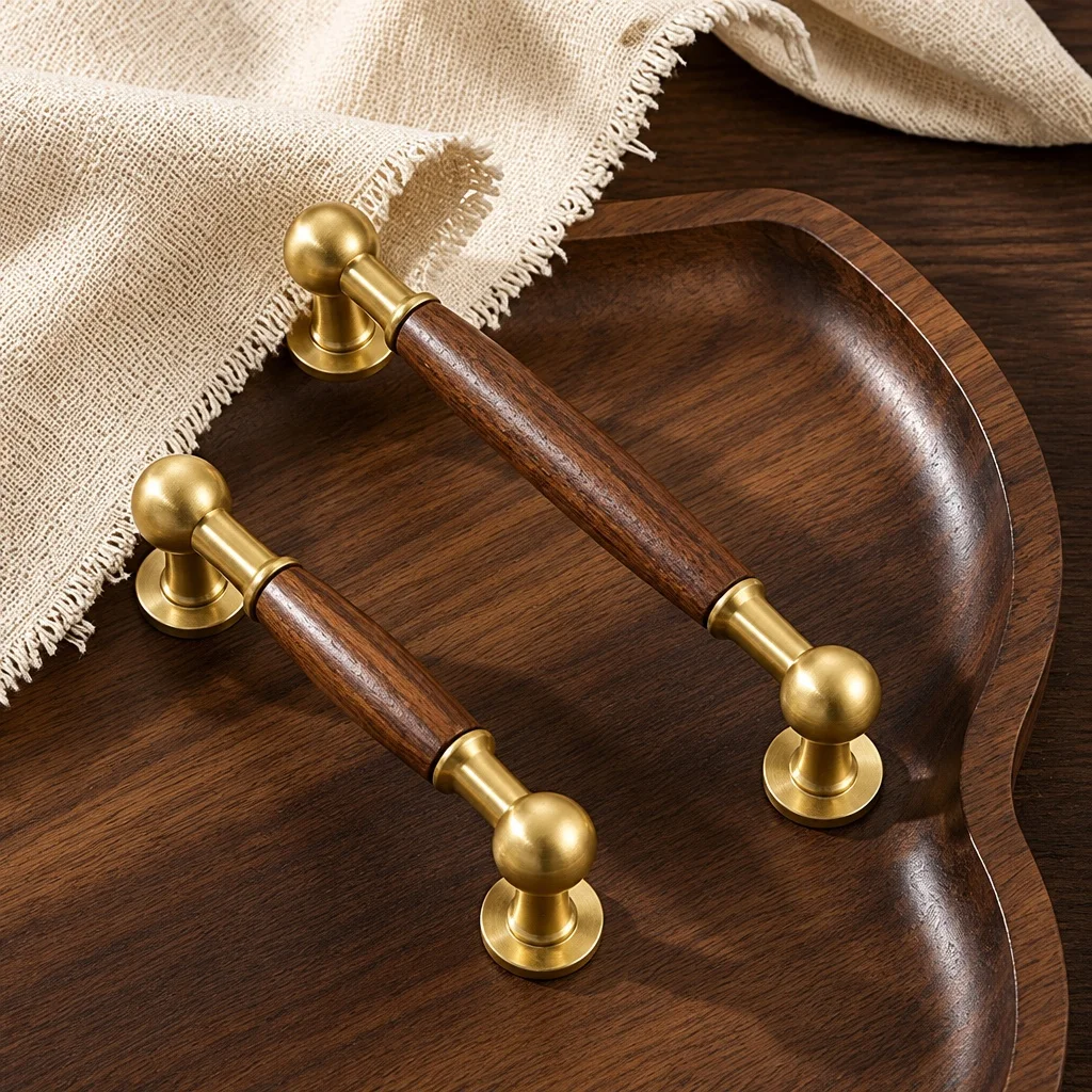 Tiki Home Wooden Woodworking Glaze Cabinet Pulls Handles For Furniture Sale
