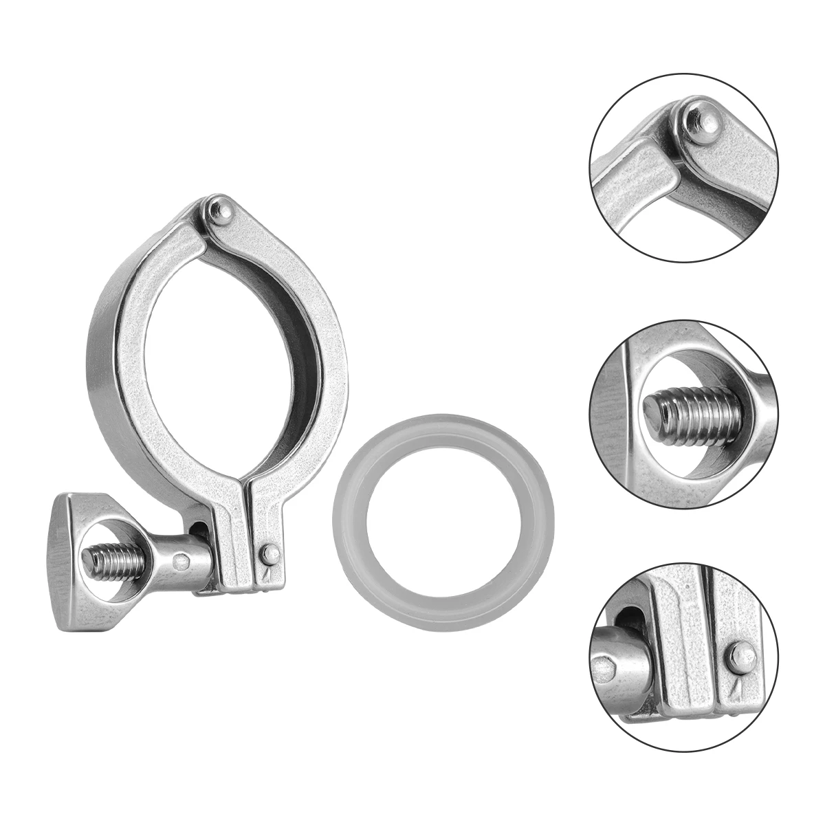 

Stainless Steel Clamp Clamp Heavy Duty with Silicone Gasket Single Pin Clamp